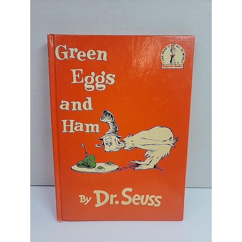 1960 Vintage Green Eggs and Ham Dr. Seuss Beginner Books Hardcover